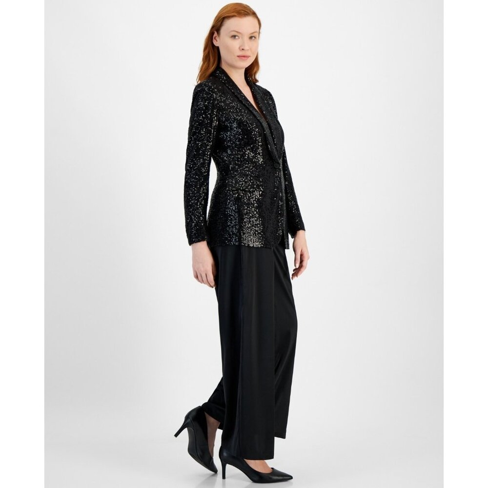 Anne Klein womens Shawl Collar Jacket, Size 10 Black MSRP $159 - Picture 5 of 5